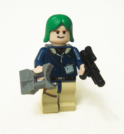 Lego Han Solo with Green Hair